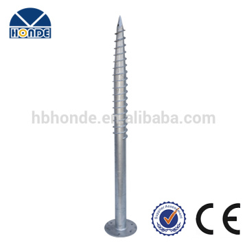 Hot dipped galvanized Ground screws for house